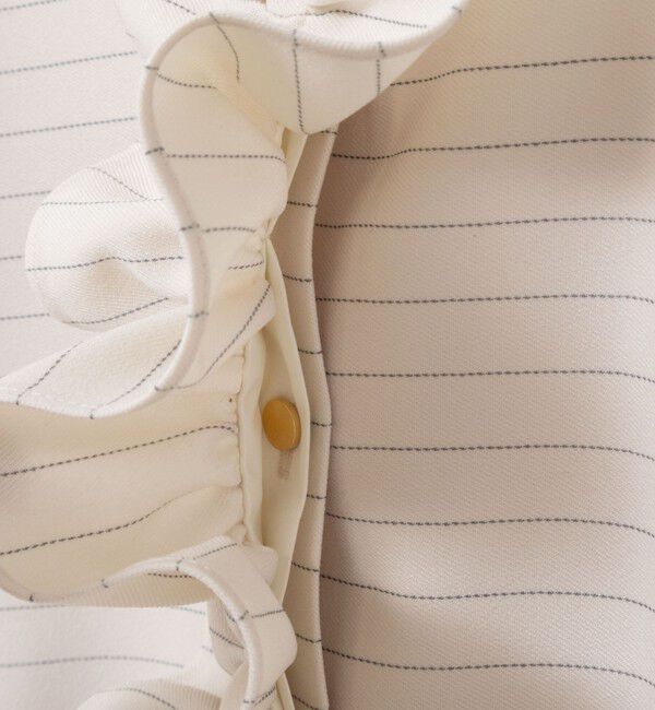 NOLLEY'S「《セットアップ対応》ウォッシャブルウール調2WAYフリルブラウス」|シャツ・ブラウス|