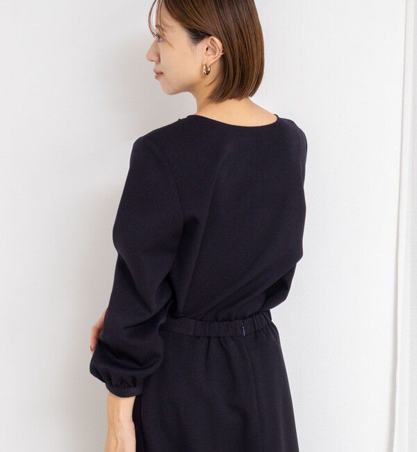 NOLLEY'S「《セットアップ対応》ウォッシャブルウール調2WAYフリルブラウス」|シャツ・ブラウス|