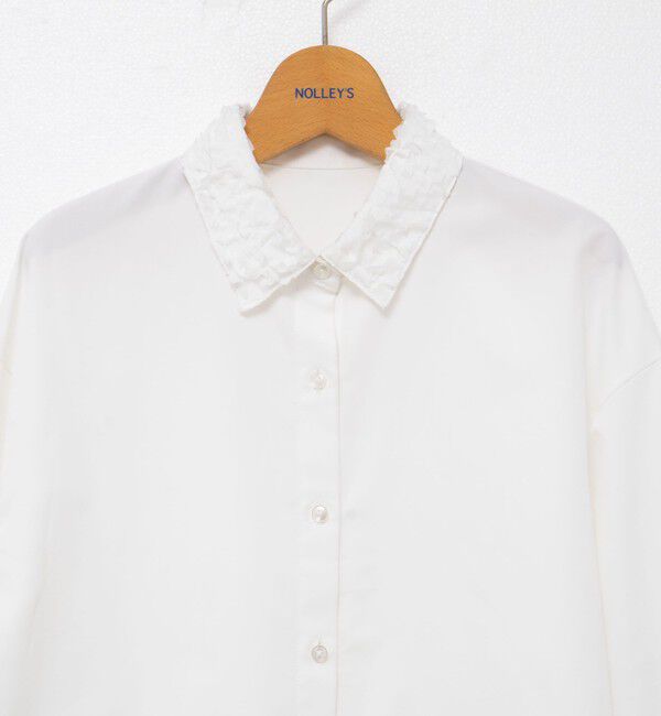NOLLEY'S「ウォッシャブル3Dレース襟2WAYシャツ」|シャツ・ブラウス|