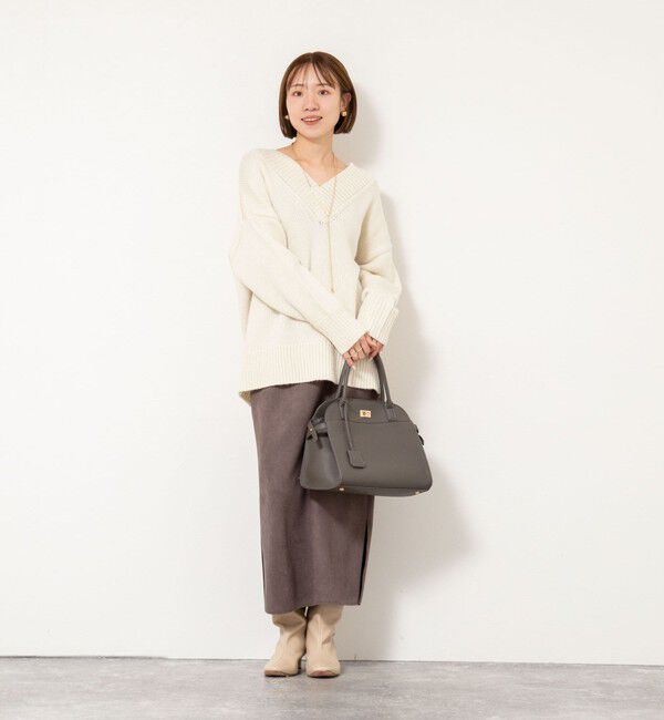 NOLLEY'S sophi「ブライト紡毛Vネックプルオーバー」|ニット・セーター|