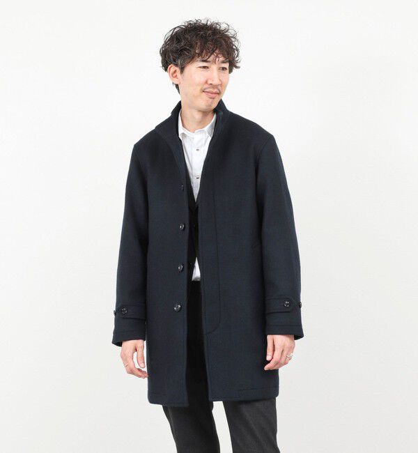 NOLLEY'S goodman「《ビジカジ対応》尾州ビーバースタンドカラーコート 25AW」|その他|