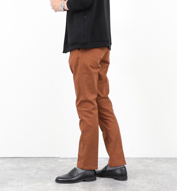 NOLLEY'S goodman「コットンカルゼ裏微起毛ストレッチスリムフィット 25AW」|チノ|