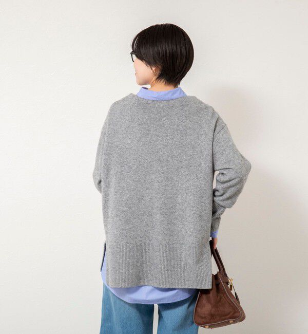 NOLLEY'S「ウールナイロンロング丈プルオーバー」|ニット・セーター|