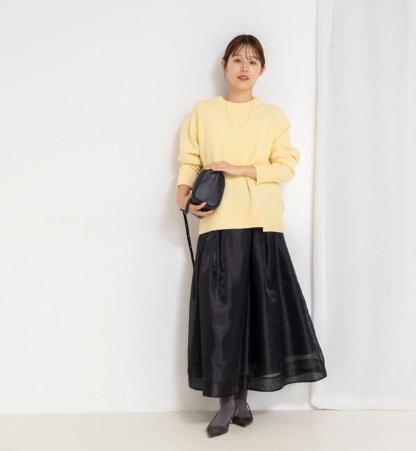 NOLLEY'S「ウォッシャブルオーガンジーフレアスカート」|フレア|