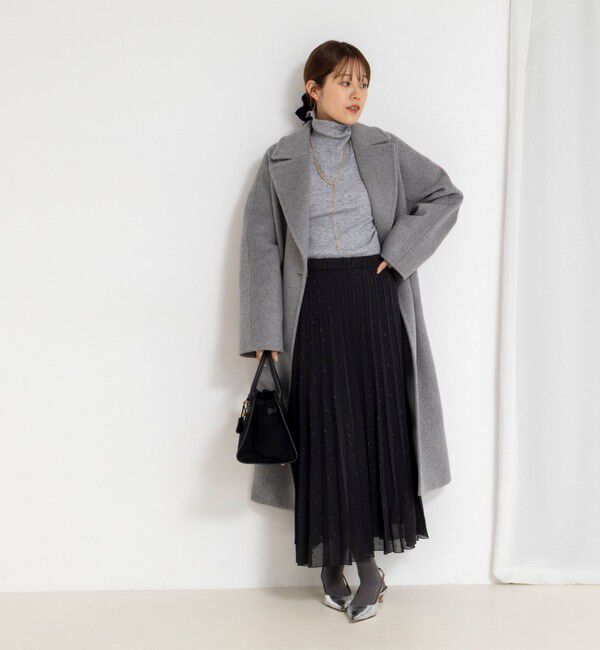 NOLLEY'S「ウォッシャブルラメカットドビープリーツスカート」|スカート|