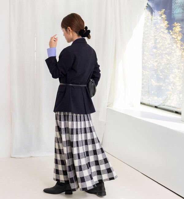 NOLLEY'S「《手洗い可能》チェックニットスカート」|スカート|