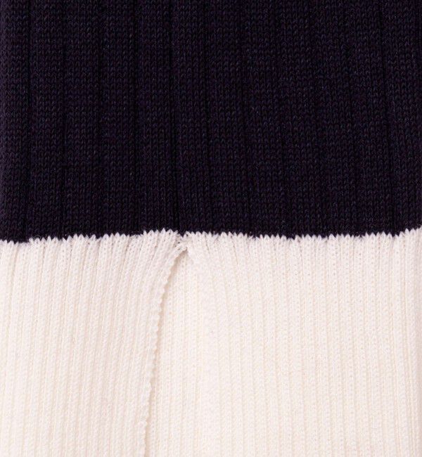 NOLLEY'S sophi「《手洗い可能》ウール混ワイドリブ袖口配色プルオーバー」|ニット・セーター|