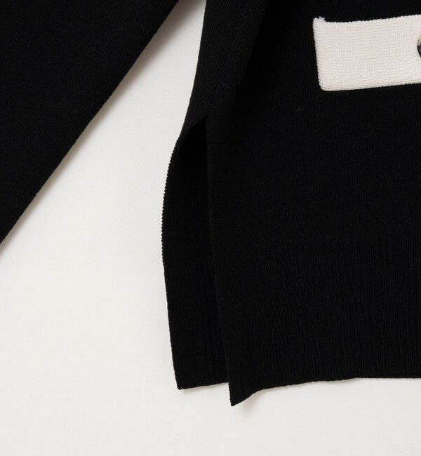 NOLLEY'S「《手洗い可能》スムース配色Vネックカーディガン」|カーディガン|