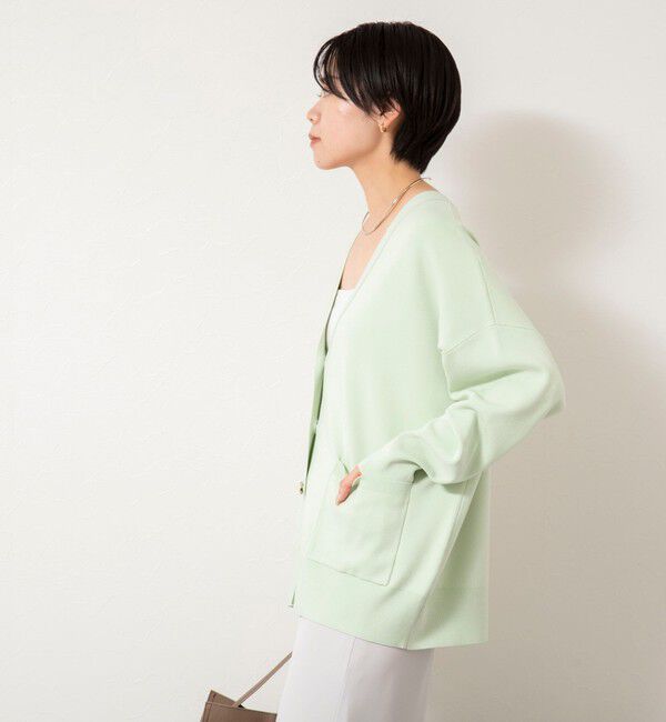 NOLLEY'S sophi「【一部WEB限定カラー】《手洗い可能》スムース編みVネックカーディガン」|カーディガン|