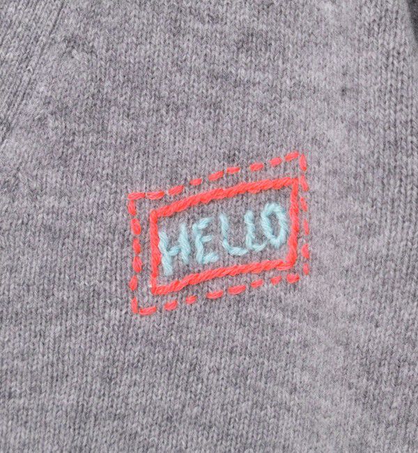 Rie Miller「《手洗い可能》ハンド刺繍Vネックカーディガン」|カーディガン|