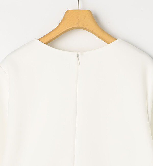 NOLLEY'S sophi「《セットアップ対応》ウォッシャブルダンボール&times;オーガンジーペプラムプルオーバー」|Tシャツ・カットソー|