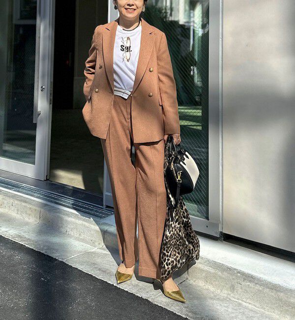 NOLLEY'S「《セットアップ対応》ウォッシャブルハイスペック麻調ダブルジャケット」|テーラードジャケット|