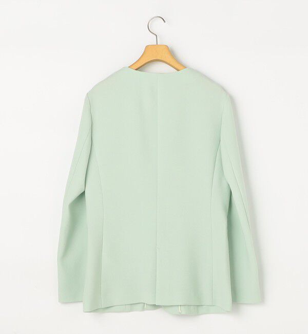 NOLLEY'S sophi「《セットアップ対応》ウォッシャブルバックサテンノーカラージャケット」|ノーカラージャケット|