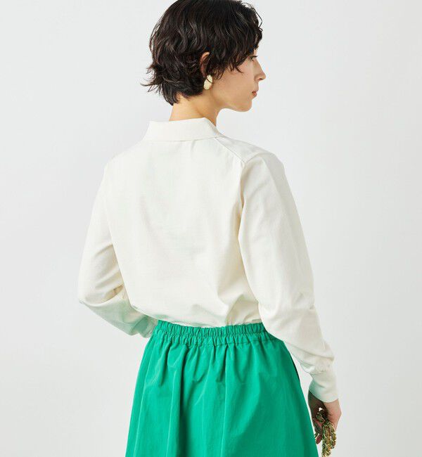 NOLLEY'S「《手洗い可能》コットンテックスポロニット」|ニット・セーター|