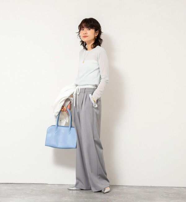 NOLLEY'S sophi「ウォッシャブルWウエストワイドパンツ」|その他|