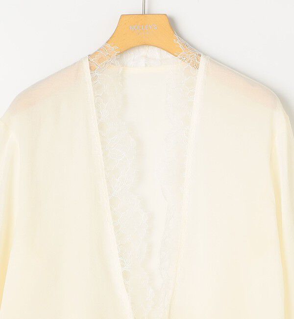 NOLLEY'S sophi「ウォッシャブルレーストリミングオーガンジーブラウス」|シャツ・ブラウス|