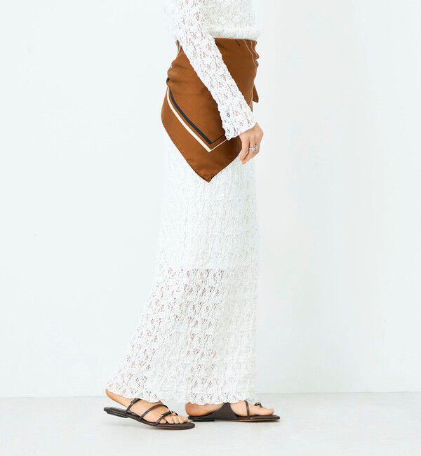 NOLLEY'S sophi「《セットアップ対応》ウォッシャブルストレッチレースタイトスカート」|タイト|