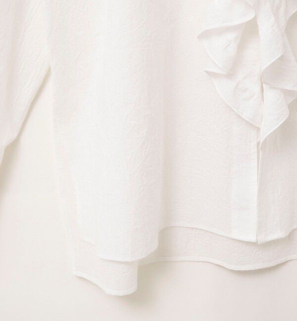 NOLLEY'S「ウォッシャブルラッフルカラーブラウス」|シャツ・ブラウス|