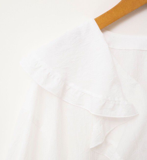 NOLLEY'S「ウォッシャブルラッフルカラーブラウス」|シャツ・ブラウス|