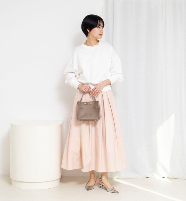NOLLEY'S sophi「ウォッシャブルタフタタックフレアロングスカート」|スカート|