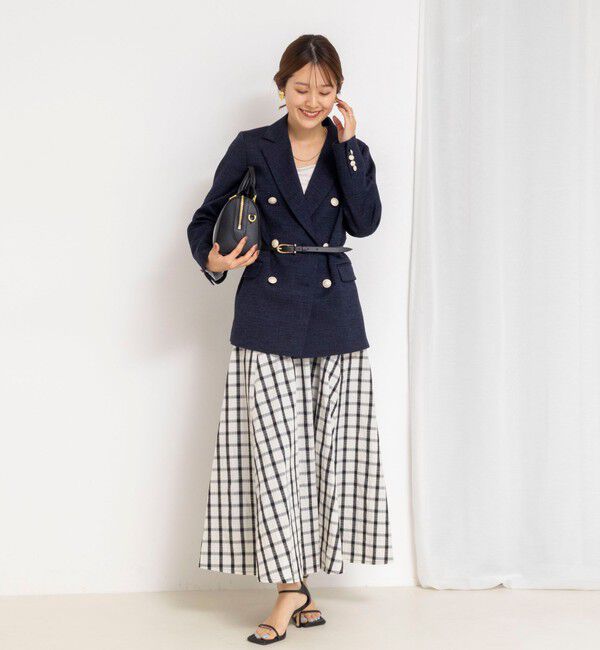 NOLLEY'S「ウォッシャブルフレアマキシスカート」|フレア|