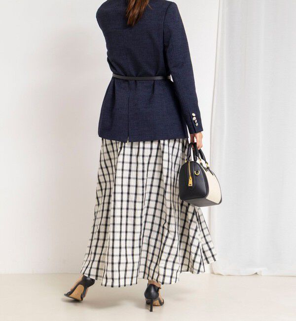 NOLLEY'S「ウォッシャブルフレアマキシスカート」|フレア|