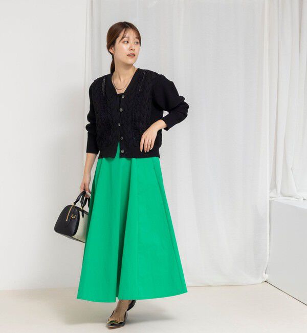 NOLLEY'S「ウォッシャブルフレアマキシスカート」|フレア|
