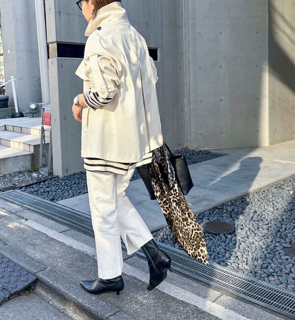 NOLLEY'S「NMPウォッシャブルショートトレンチコート」|ブルゾン・スタジャン|