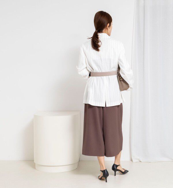 NOLLEY'S「ウォッシャブルクロップドワイドツイルパンツ」|その他|