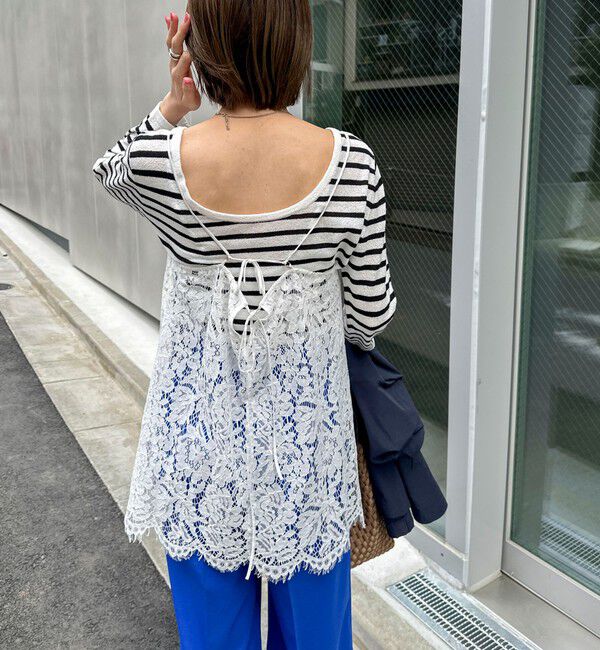 NOLLEY'S「ウォッシャブルレースビスチェ」|キャミソール|