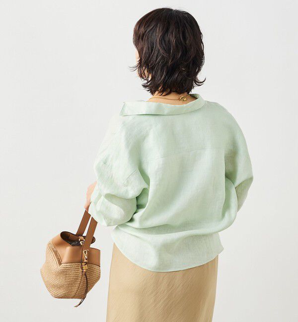 NOLLEY'S「MY STANDARD マルチWAYリネンショートシャツ」|シャツ・ブラウス|