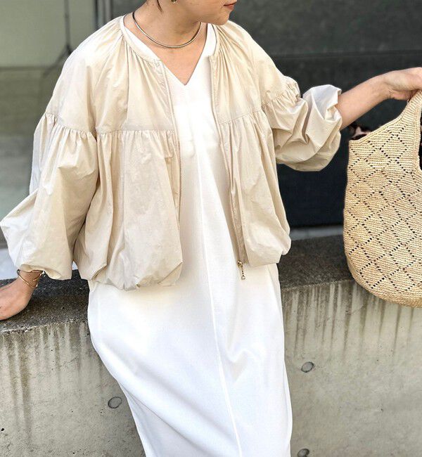 NOLLEY'S「ウォッシャブル撥水ポケッタブルボリュームブルゾン」|ブルゾン・スタジャン|