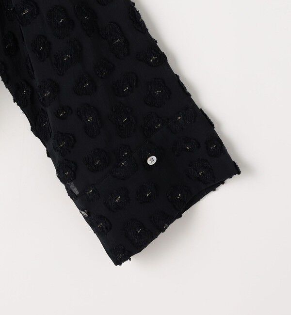 NOLLEY'S「【KIRYU】ウォッシャブル花柄ジャガードシャツ」|シャツ・ブラウス|