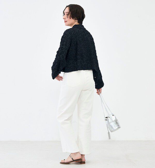 NOLLEY'S「【KIRYU】ウォッシャブル花柄ジャガードシャツ」|シャツ・ブラウス|