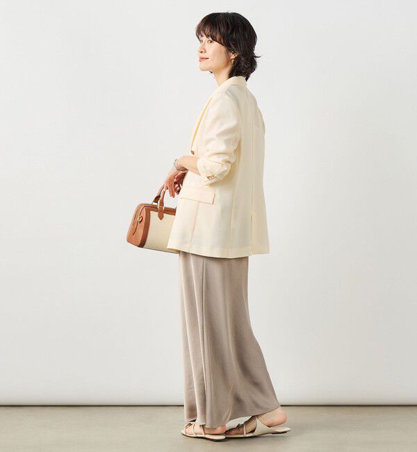 NOLLEY'S sophi「《セットアップ対応》ウォッシャブルスラブオックスダブルジャケット」|テーラードジャケット|