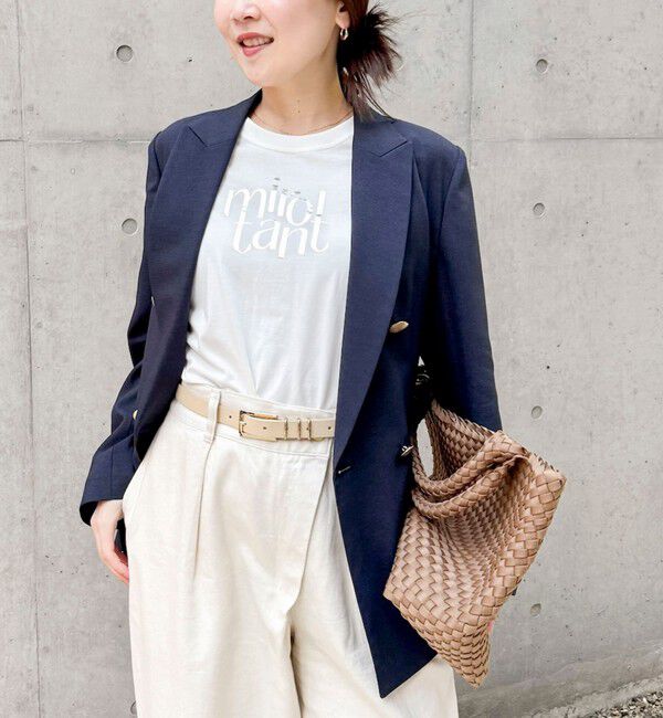 NOLLEY'S sophi「《セットアップ対応》ウォッシャブルスラブオックスダブルジャケット」|テーラードジャケット|