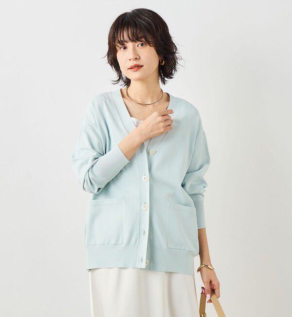 NOLLEY'S sophi「【新色追加】《手洗い可能》マルチファンクションVネックカーディガン」|カーディガン|