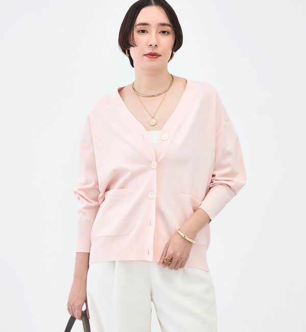 NOLLEY'S sophi「【新色追加】《手洗い可能》マルチファンクションVネックカーディガン」|カーディガン|