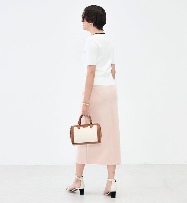 NOLLEY'S sophi「《アンサンブル対応》《手洗い可能》マルチファンクション5分袖プルオーバー」|ニット・セーター|