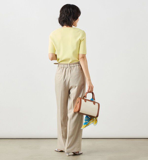 NOLLEY'S sophi「《アンサンブル対応》《手洗い可能》マルチファンクション5分袖プルオーバー」|ニット・セーター|