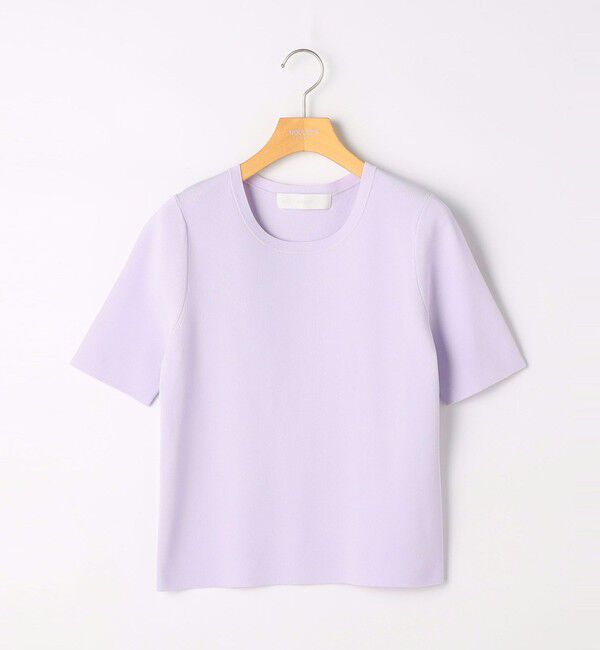 NOLLEY'S sophi「《アンサンブル対応》《手洗い可能》マルチファンクション5分袖プルオーバー」|ニット・セーター|