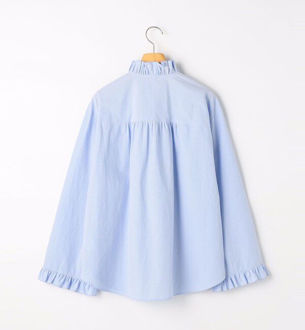 NOLLEY'S sophi「ウォッシャブルORGANICコットンフリルシャツブラウス」|シャツ・ブラウス|