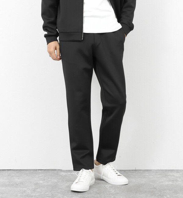 NOLLEY'S goodman「《セットアップ対応》ダブルニットイージーパンツ 26SS」|チノ|ブラック