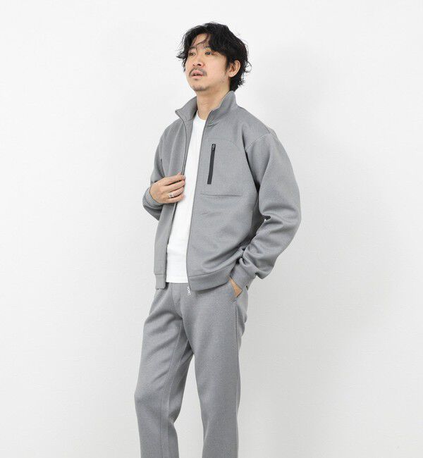 NOLLEY'S goodman「《セットアップ対応》ダブルニットZIPスタンドカラー 26SS」|ブルゾン・スタジャン|