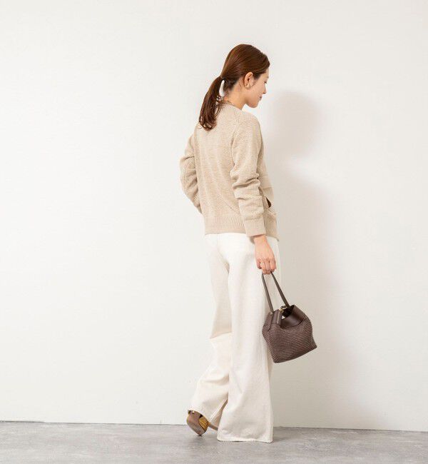 Rie Miller「《手洗い可能》テープヤーンZIP UPカーディガン」|カーディガン|