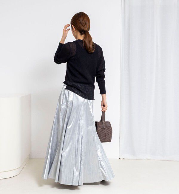 NOLLEY'S「《手洗い可能》ギマポリコットンワッフルヘンリーネックプルオーバー」|ニット・セーター|