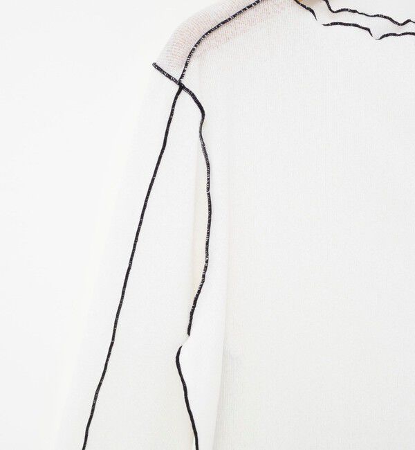 NOLLEY'S「ウォッシャブルドライテレコメロー配色プルオーバー」|Tシャツ・カットソー|