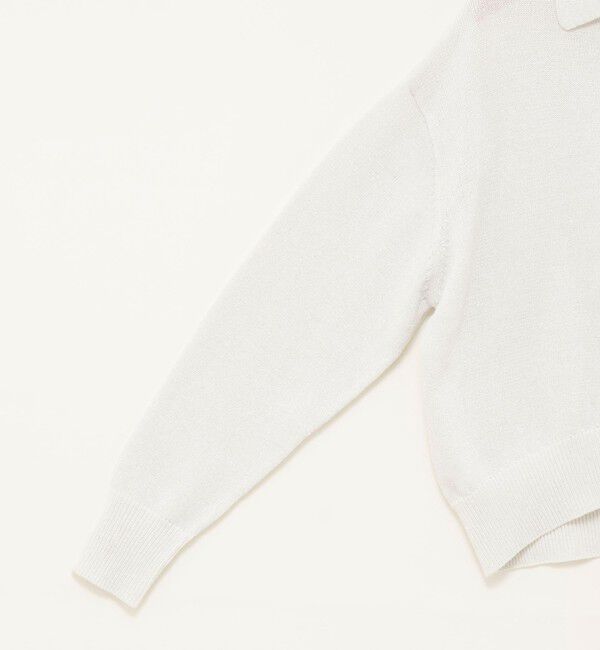 NOLLEY'S「《手洗い可能》ギマコットンポロ襟プルオーバー」|ニット・セーター|