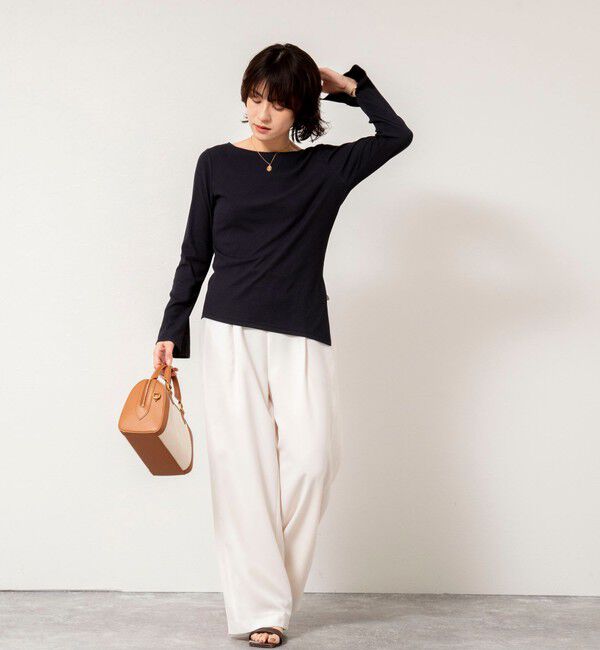 NOLLEY'S sophi「ウォッシャブルベアテレコスリットロンＴ」|Tシャツ・カットソー|