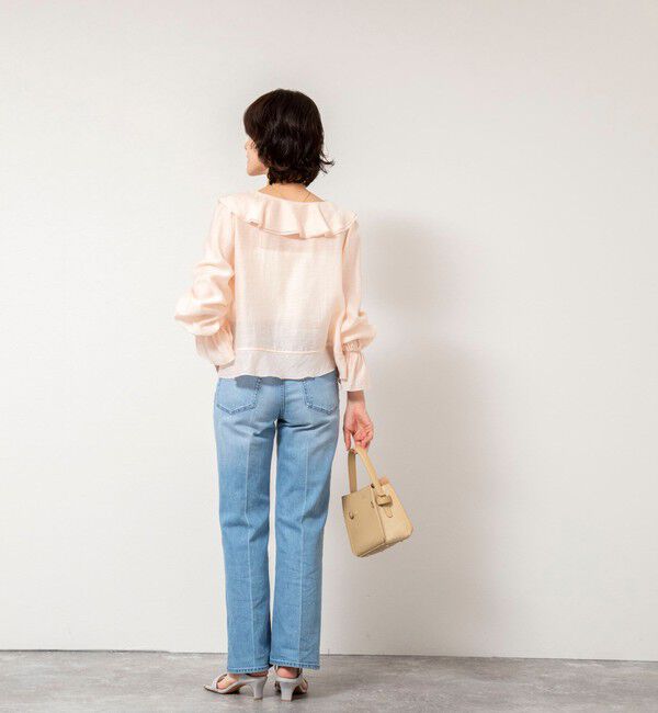 NOLLEY'S sophi「ウォッシャブルシアーラッフル羽織りブラウス」|シャツ・ブラウス|